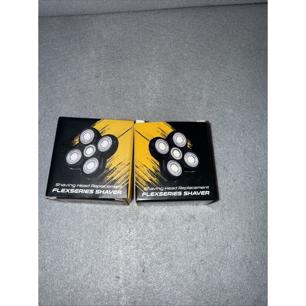 Shaving Head Replacement Flex Series Shaver 2 Pack New In Box *Freedom Grooming*